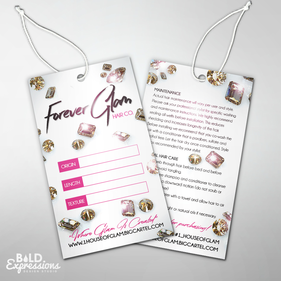 foreverglam_tags - Bold Expressions Design Studio